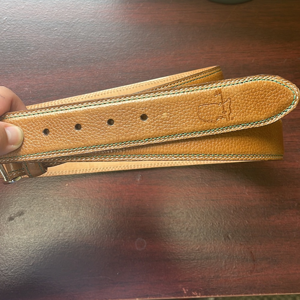 MASTER’S GOLF TOURNAMENT Men’s Brown Leather Belt
